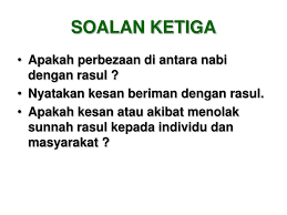Dalam islam, nabi (نبي, nabī; Ppt Soalan Latih Tu Bi Pendidikan Islam Powerpoint Presentation Free Download Id 489437