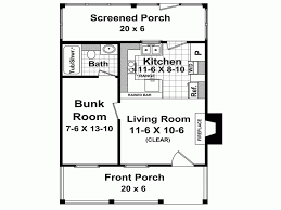 The bunk room is insulated should the owner want to place a heat/cool unit in the bunk room. Cottage Style House Plan 1 Beds 1 Baths 400 Sq Ft Plan 21 204 Cottage Style House Plans Unique House Plans Cabin House Plans
