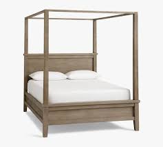 Full size metal canopy bed frame with headboard and footboard sturdy black steel holds 660lbs perfectly fits your mattress easy diy assembly all parts include (black, full) 4.3 out of 5 stars. Farmhouse Canopy Bed Wooden Beds Pottery Barn