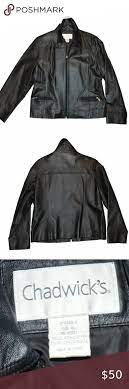 Chadwicks Leather Bomber Biker Black Xl Jacket Leather Bomber Chadwicks Jackets