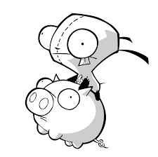 Invader zim coloring pages for kids. Invader Zim Coloring Page Coloring Home