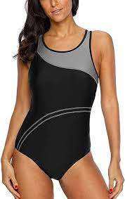 Amazon Com Charmleaks One Piece Swimsuits For Women Racing Bathing Suits Lap Swimming Suits Gray Small Women Swimsuits One Piece Swimwear Training Swimwear