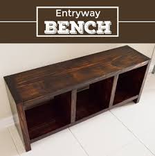 Diy Entryway Bench Diy Entryway Bench Diy Entryway Creative Home Decor Free plans detailing exactly how to but a modern diy outdoor bench with back in 30 minutes, with only 3 tools, and around $30 in lumber.