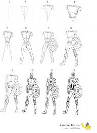 How To Draw Captain America Step By Step Tutorial Captainamerica Captain America Drawing Drawings Easy Drawings