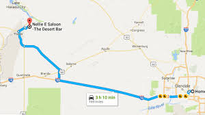 Which is the backway to the desert bar? Road Trip To Nellie E Saloon Aka Desert Bar Near Parker Arizona Drivetofive
