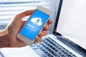 Switch to mobile data and enjoy the best of entertainment on your fingertips. Cloud Downloading On Mobile Phone Stock Photo Picture And Royalty Free Image Image 70594536
