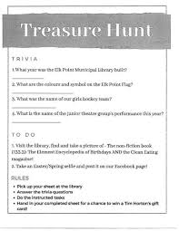 Among these were the spu. Elk Point Municipal Library Treasure Hunt Town Of Elk Point