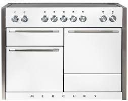 Aga Amc48in Wht White Mercury Series 48 Inch Wide 6 Cu Ft Slide In Induction Range With Glide Out Broiler System Induction Range Induction Heating Aga Range