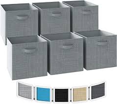 Notify me when this product is in stock. Neaterize 13x13x13 Large Storage Cubes Set Of 6 Storage Bins Features Dual Handles Cube Storage Bins Cube Storage Fabric Storage Boxes Cube Storage Bins