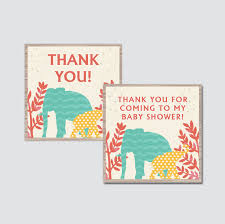 There are all kinds of designs available here featuring teddy bears, elephants. Elephant Baby Shower Printable Favor Tag Jungle Baby Shower Favor Tags Thank You Tag Elephant Jungle Favor Tags