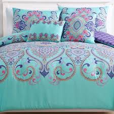 Ships free orders over $39. Greber Aqua Microfiber Reversible Eclectic Comforter Set In 2021 Comforter Sets Purple Bedroom Decor Girls Blue Bedroom
