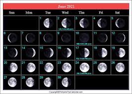 I created this printable 2021 lunar calendar in us letter size but you can easily print it on a different size by adjusting your printing settings. June 2021 Full Moon Calendar Free Printable Template