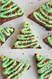 I'd love my son to create his own christmas presents. Easy Christmas Tree Brownies