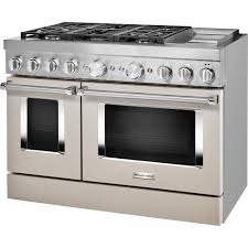 Find great deals on ebay for convection oven double. Kitchenaid Commercial Style 6 3 Cu Ft Freestanding Double Oven Dual Fuel True Convection Range With Self Cleaning Milkshake Kfdc558jmh Best Buy