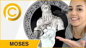 📜 MOSES 📜 Eternal Sculptures II 3 Oz Silver Coin 20$ Palau 2022