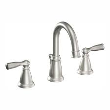Moen Banbury 8 In Widespread 2 Handle High Arc Bathroom Faucet In Spot Resist Brushed Nickel Ws84924srn The Home Depot