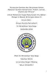 Benedicta harum dhani nim universitas brawijaya malang 2015 2. Doc Cover Makalah Bahan Makanan Ramadianti Ainaya Academia Edu