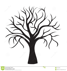 Black Tree Without Leaves Sketch Template Tree Outline Black Tree Tree Silhouette