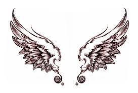 Black And White Angel Wings Tattoo Pin By Amy Perez Perez On Proyectos Wings Tattoo Neck Tattoo Angel Wings Tattoo