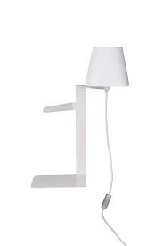 Wandlampe & wandleuchte aus holz. Wandlampe Schlafzimmer Mit Ablage Schalter Kabel Weiss Nachttischlampe