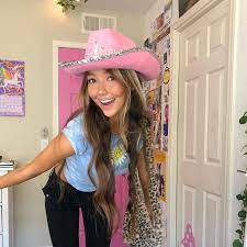 Unique aesthetic stickers featuring millions of original designs created and sold by independent artists. Fancy Rhinestone Pink Cowgirl Hat Inspire Uplift