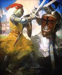 Fight Between Ivanhoe And A Templar Frank E Schoonover Fairytale Art Art Military Art
