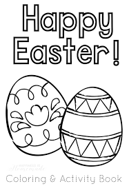 Best easter bunny coloring page for free. Printable Easter Coloring Book Happiness Is Homemade