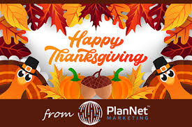 Happy Thanksgiving from PlanNet Marketing!