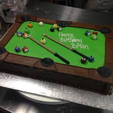 Billiards Table Birthday Cake Cupcake Cakes Cakes For Men Custom Cakes