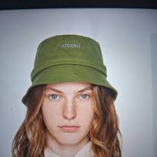 Le bob gadjo hat Jacquemus Khaki size 56 cm in Cotton