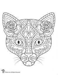 Dia de los muertos coloring pages for adults. Day Of The Dead Adult Coloring Pages With Sugar Skulls Woo Jr Kids Activities