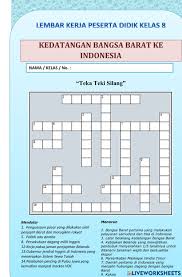 Maybe you would like to learn more about one of these? Teka Teki Silang Online Worksheet