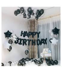 Happy african family having fun with device at home, black parents and little children. Black Happy Birthday Letter Air Helium Inflatable Foil Balloon Set Of 13 Pack Of 30 Hd Metallic Balloons Black And Silver 2 Silver Star 2 Black Star For Birthday Decoration