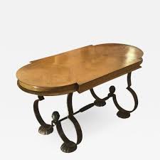 Exquisite vintage snake skin coffee table in cream lacquer. Gilbert Poillerat Gilbert Poillerat Attributed Charming Exquisite Coffee Table In Wood And Iron Coffee Table Wood Iron Coffee Table Coffee Table