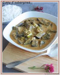 Curry D Aubergines Au Lait De Coco Eggplant Curry With Coco Milk Curry D Aubergine Cuisine Recettes De Cuisine