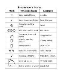 proofreader marks poster