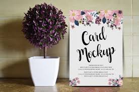 Download Free Floral Wedding Card Mockup Psd Online Tools