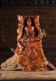 This buddha statue is the tallest standing buddha statue in. Wooden Buddha Carved From Natural Tree 29 124bw100 Hindu Gods Buddha Statues