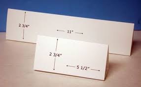 Table Tent Cards Horizontal Format Table Tents Tent Cards Tent