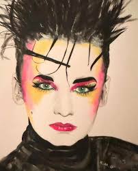 Colourized shop with hand made art