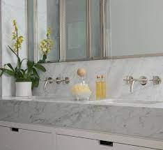 Bathroom Vanity With Thick Marble