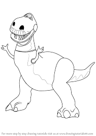 Toy story coloring page for kids mister coloring. Learn How To Draw Rex From Toy Story Toy Story Step By Step Drawing Tutorials