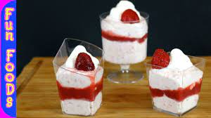 Want to enjoy a yummy strawberry dessert but without all the guilt? Low Calorie Strawberry Mousse Parfait How To Make Strawberry Mousse Dessert Youtube