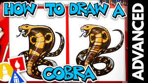 How To Draw A Snake - Cobra - Advanced - Youtube