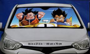 Showing off and discussing the customization of your rocket league car. Vegeta And Goku Auto Sunshade Scanned