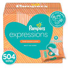 Pampers Expressions Fresh Bloom Baby Wipes 9x 504ct Target