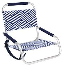 The chair seats low to the ground and allows you to have the best relaxing moments at a perfect the armrest that comes with this folding beach chair is wrapped in foam and hence is soft and. Montauk Foldable Beach Chair Foldable Reclining Montauk Blue White By Sunnylife Design Furnitu Beach Chairs Low Beach Chairs Lightweight Beach Chairs