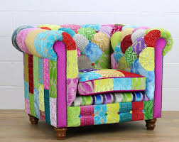Penshurst Patchwork Chair Designers Guild Fabric Etsy Patchwork Chair Handmade Furniture Patchwork Armchair