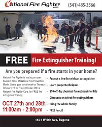 Fire extinguisher hydraulic test certificate Fire Prevention Month 2016 Free Fire Extinguisher Training