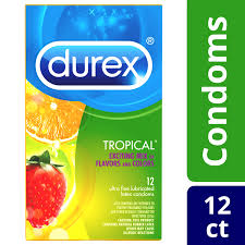 Durex Tropical Ultra Fine Flavored Lubricated Latex Condoms